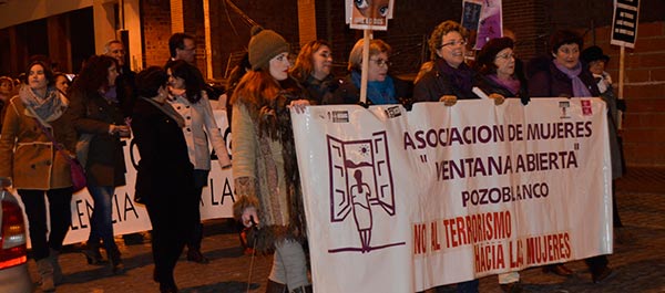 Pozoblanco volvió a manifestarse contra la violencia de género