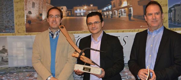 Antonio Merino junto al que en su día fue ganador del Premio Solienses, Francisco Onieva