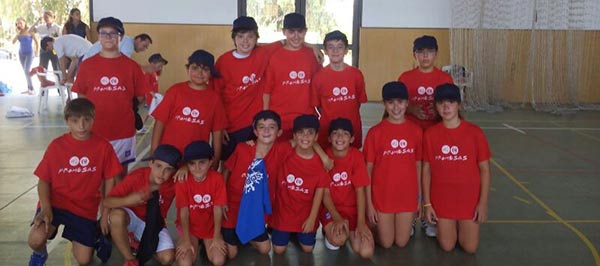 Niños y niñas de la II edición de la Escuela de Verano del Club Promesas Pozoblanco