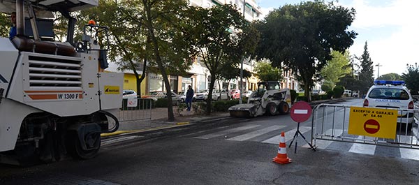 Obras de la tercera fase de la Avenida Villanueva de Córdoba