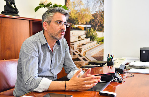 Emiliano Pozuelo en una foto durante su etapa de alcalde de Pozoblanco