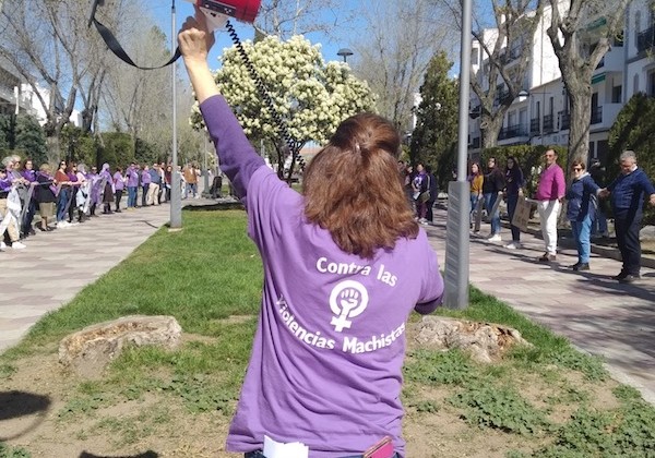 Imagen de la manifestación del 8M de 2020 en Pozoblanco