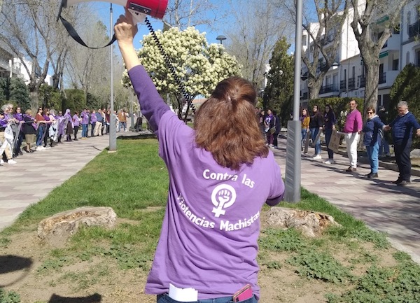 Imagen de la manifestación del 8M de 2020 en Pozoblanco