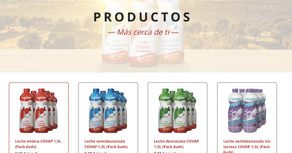 COVAP LECHE SEMIDESNATADA SIN LACTOSA 1,5L (6)