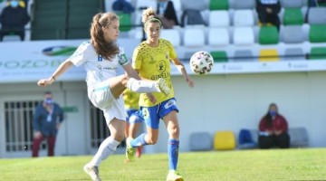 Victoria Arévalo durante un partido con el Pozoalbense