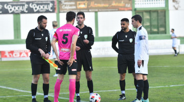 Ángel García durante un partido