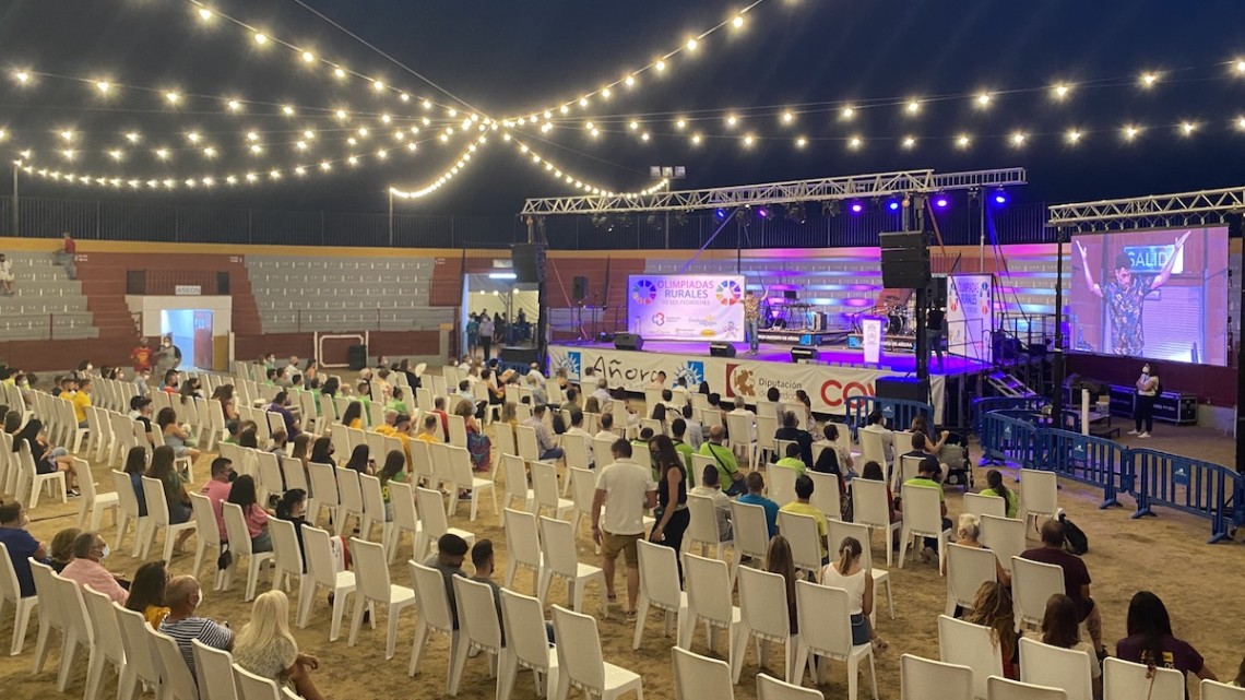 Un momento de la gala de las Olimpiadas Rurales de Añora