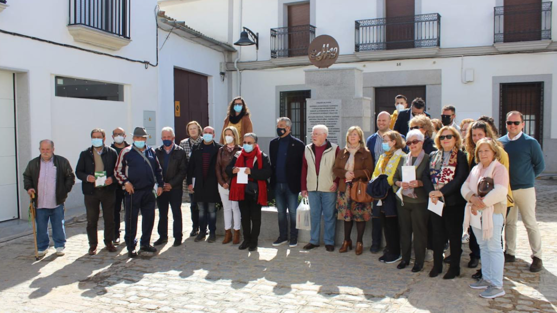 Momento del homenaje realizado en Hinojosa del Duque