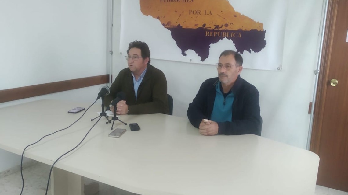 José María Fernández y Miguel Calero durante la presentación de la Primavera Republicana