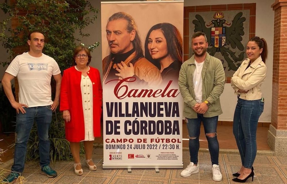 Presentación del concierto de Camela en Villanueva de Córdoba