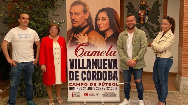 Presentación del concierto de Camela en Villanueva de Córdoba