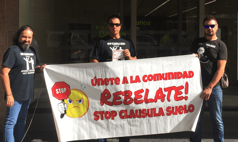 Integrantes de la Plataforma Stop Cláusula Suelo