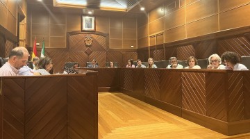 Los concejales durante el pleno de presupuestos de 2022