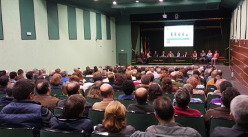 Una de las asambleas generales de la Cooperativa Olivarera Los Pedroches. Foto: Olipe