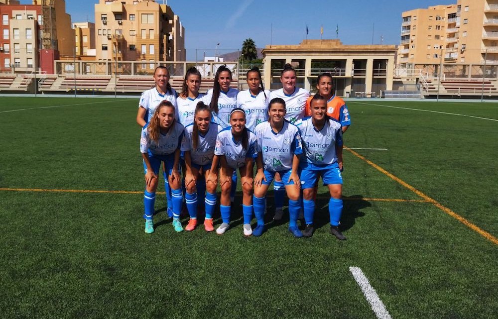 Formación del equipo Pozoalbense en el primer partido de liga disputado ante el Almería