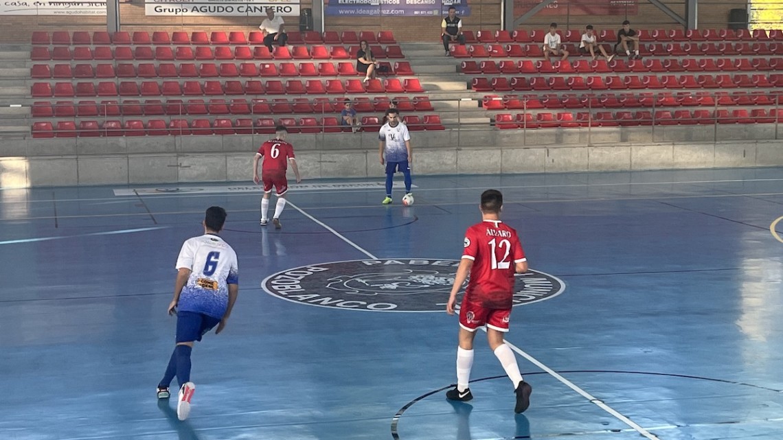 El equipo del Pozoblanco Fútbol Sala durante un amistoso