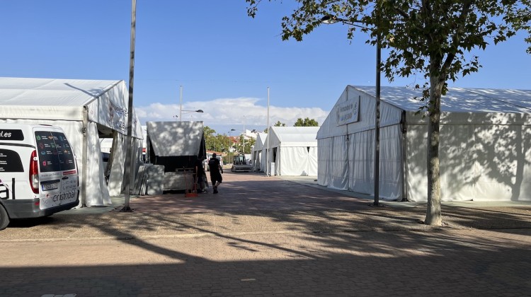 Montaje de la Feria de Pozoblanco