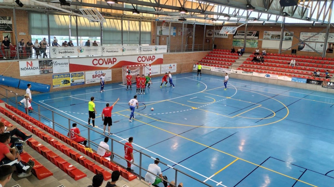 Una imagen del partido que midió al Pozoblanco Fútbol Sala con el Bujalance