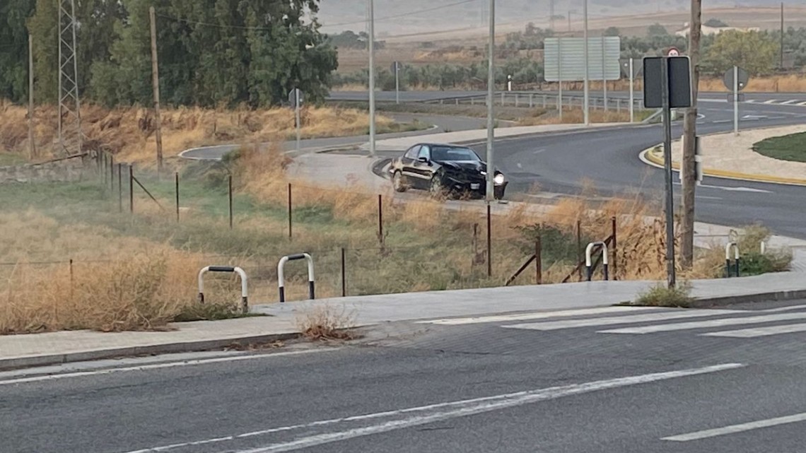 Accidente a la entrada de Pozoblanco