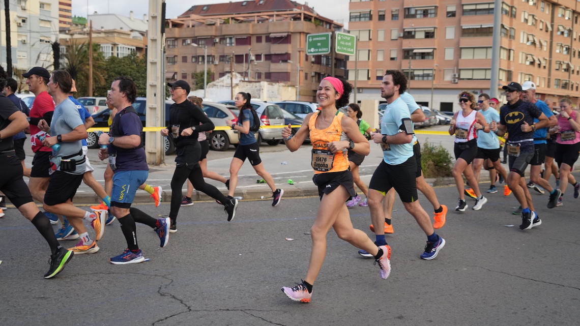 Begoña García, una de las corredoras del Club Maratón Pozoblanco que se desplazó hasta Valencia