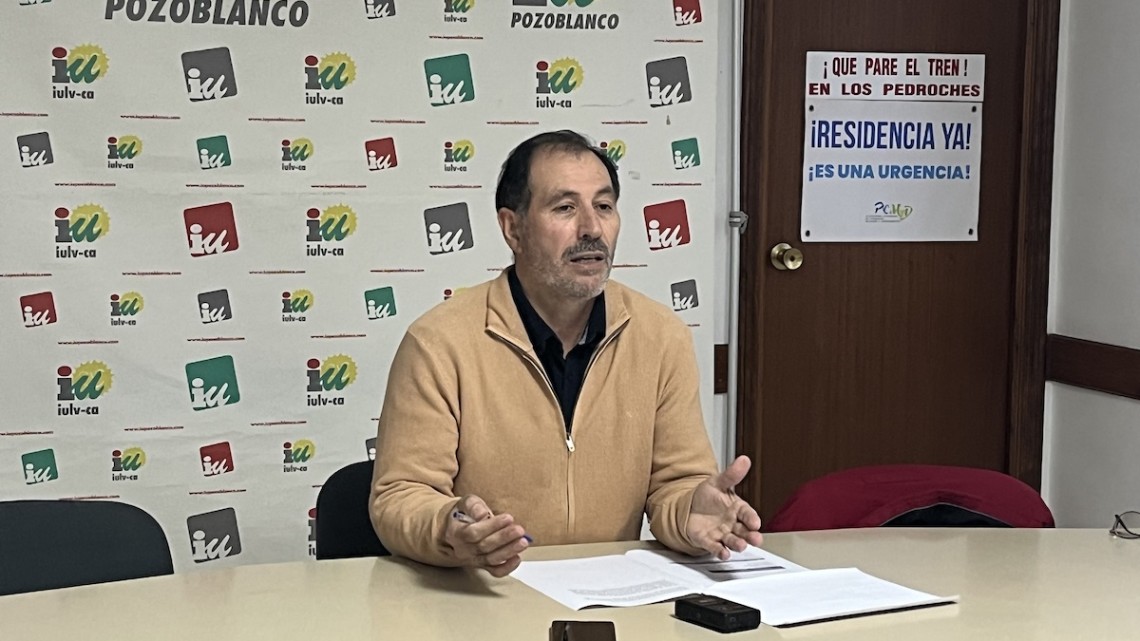 Miguel Calero durante su rueda de prensa