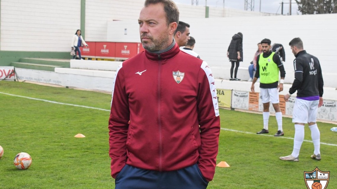 Sebas Sánchez durante un entrenamiento