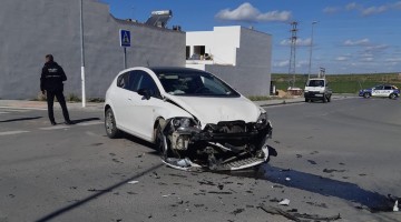 Accidente ocurrido en la calle María Zambrano