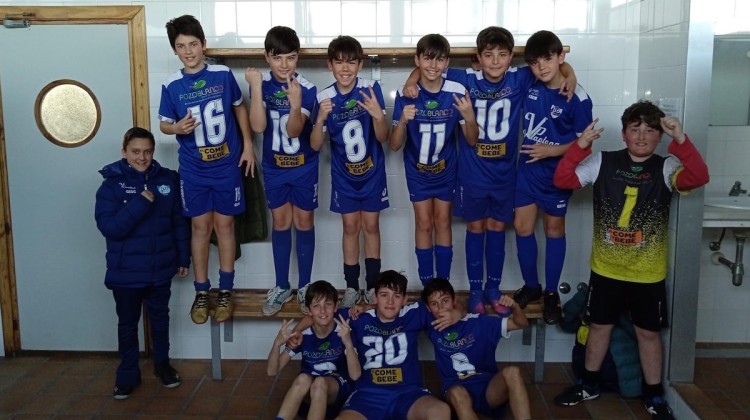 El equipo alevín de fútbol sala