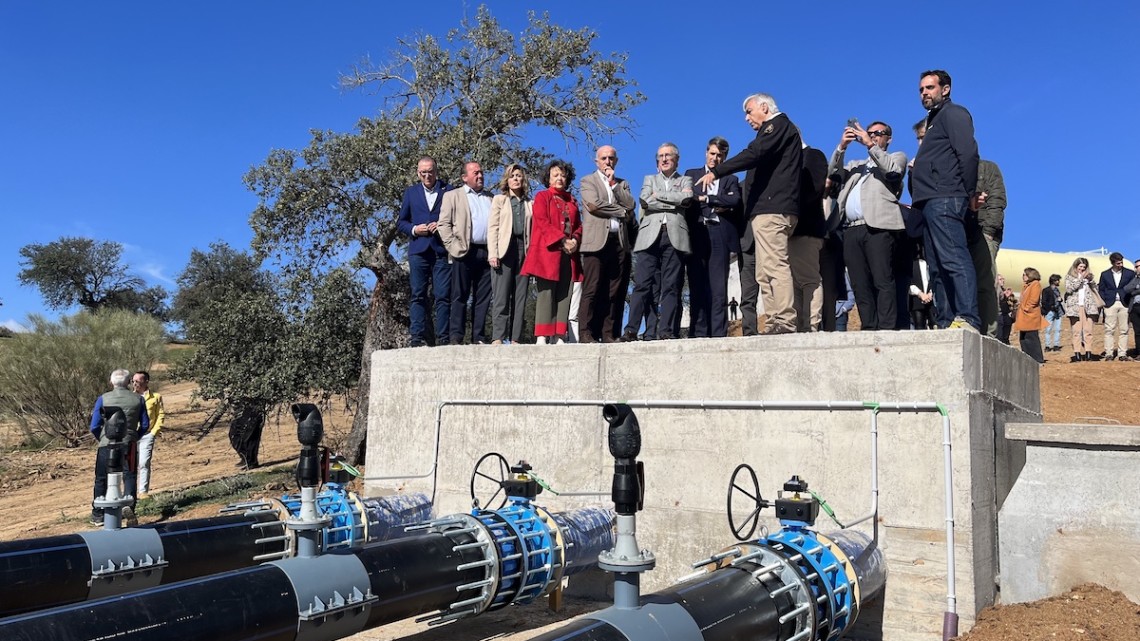 Visita a las obras de conexión entre La Colada y Sierra Boyera