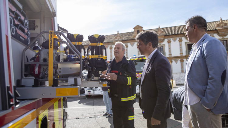 Uno de los vehículos que recibirá el parque de bomberos de Pozoblanco