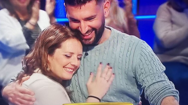 Rosa Dueñas y Paco Moreno durante el concurso