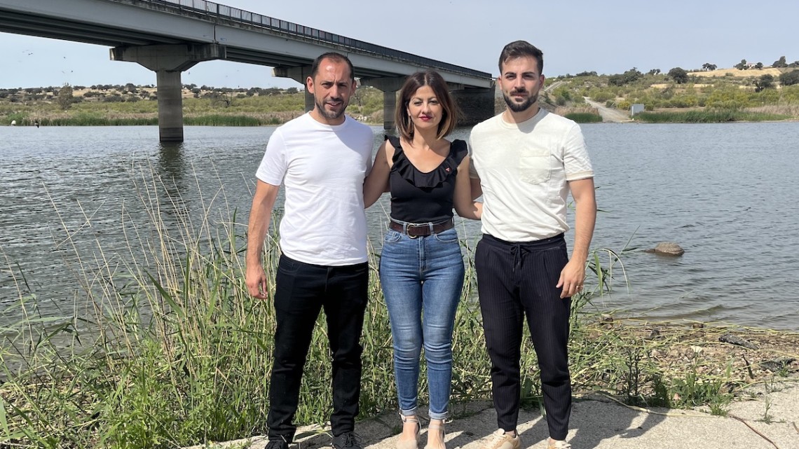 Sebastián Pérez, Sira Rego y José Manuel G. Jurado en La Colada