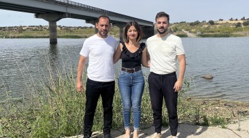 Sebastián Pérez, Sira Rego y José Manuel G. Jurado en La Colada