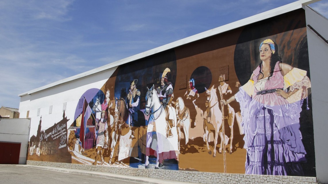 Uno de los nuevos murales con los que cuenta Hinojosa del Duque