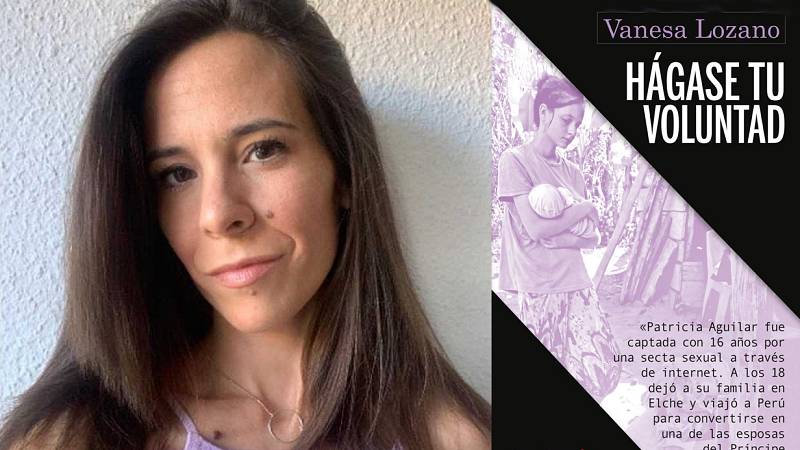 Vanesa Lozano con su libro ´Hágase su voluntad'