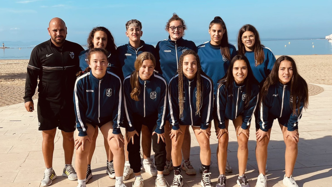 El equipo de fútbol playa del Pozoalbense Femenino