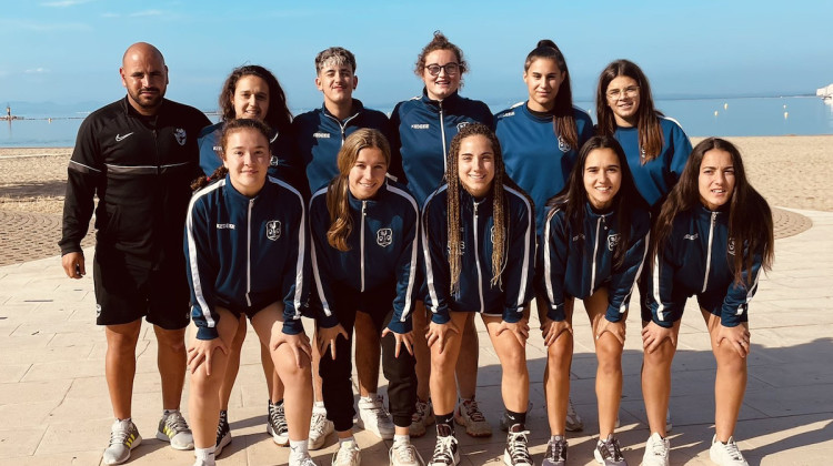 El equipo de fútbol playa del Pozoalbense Femenino