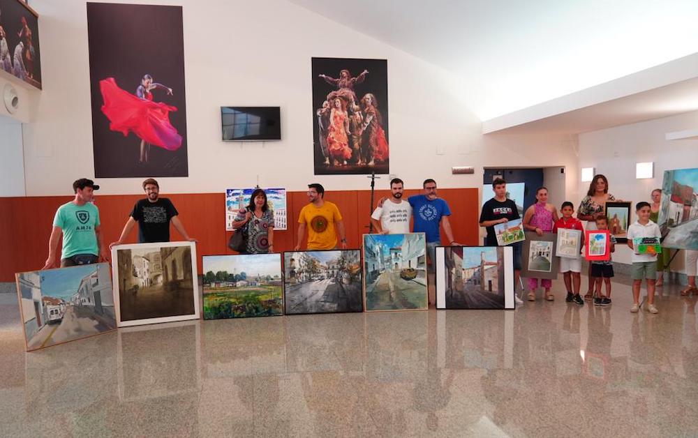 Los premiados en el Concurso de Pintura Rápida