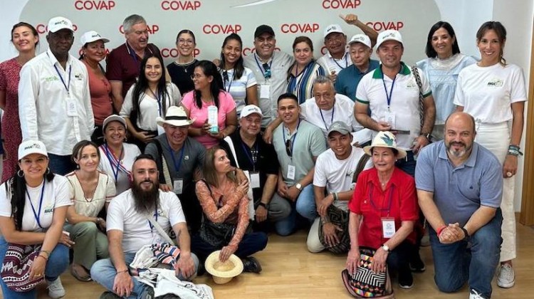 La delegación de Colombia en Covap