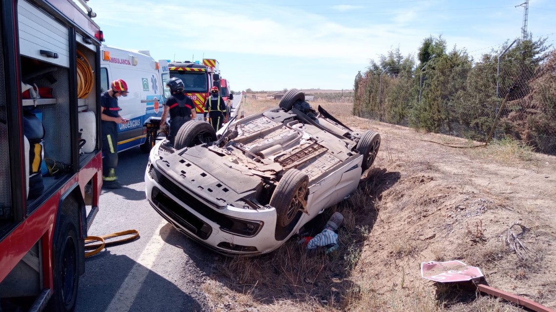 Accidente ocurrido en el término municipal de Belalcázar