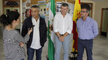 Matías González con Francisco Acosta y el director del Ifapa, , Álvaro José Cornejo