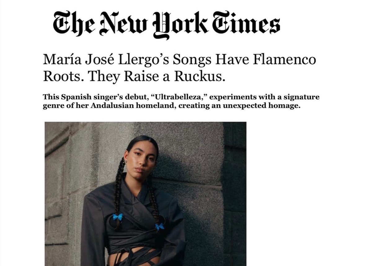 María José Llergo en 'The New York Times'