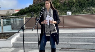 Araceli Cabello durante la rueda de prensa