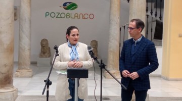 La delegada de Fomento y el alcalde de Pozoblanco