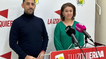 Sebastián Pérez e Irene Ruiz durante la rueda de prensa