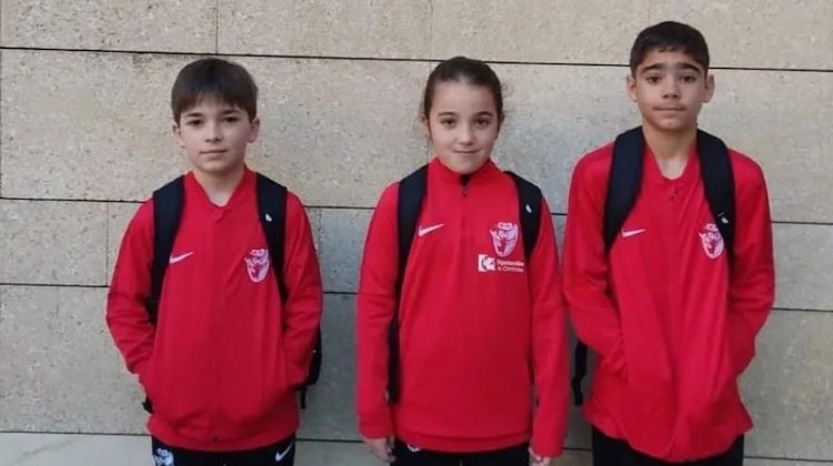 Los tres jugadores del Pozoblanco Fútbol Sala