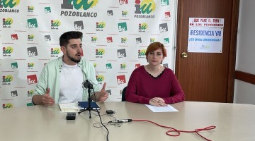 Emmanuel Vioque y Natalia León durante la rueda de prensa