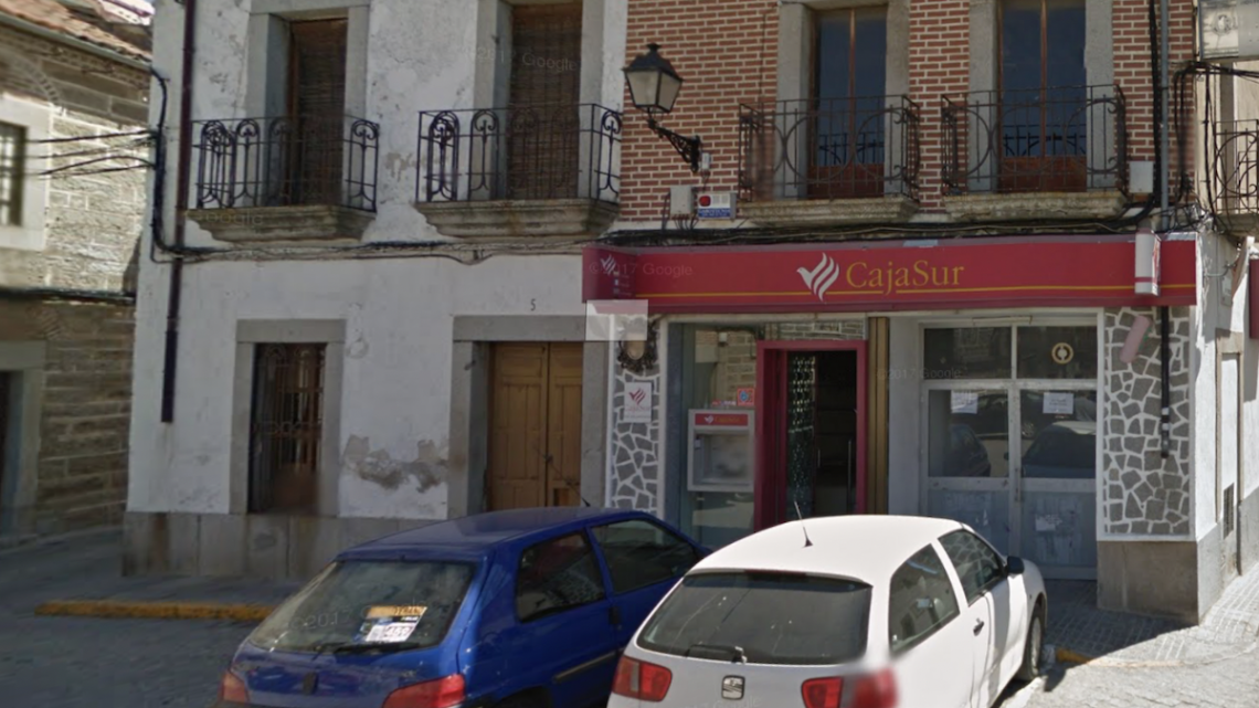 Oficina de Cajasur en Pedroche. Foto: Google