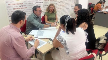 Agentes clave en una de las reuniones celebradas en Adroches