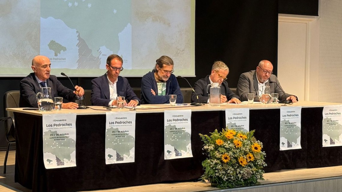 Mesa del I Encuentro por Los Pedroches donde se abordó la problemática del agua